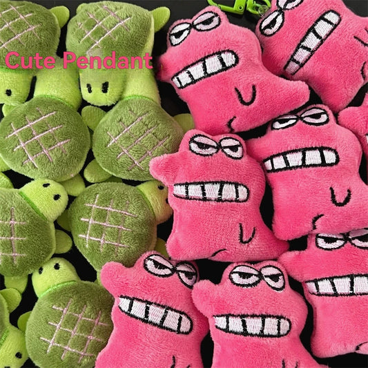 1/4 Pcs Cute Pet Brooch Pendant Cartoon Plush Crocodile Turtle Doll