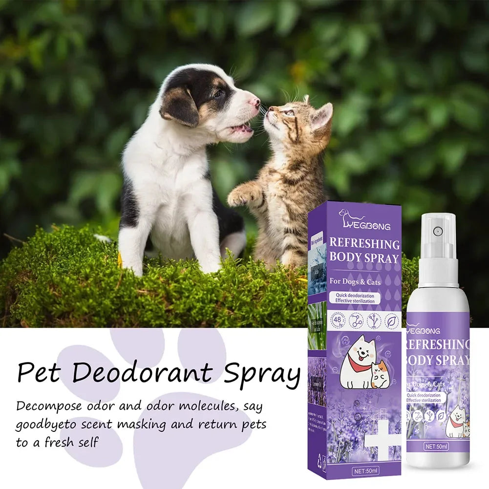 Lavender Oil Dog Deodorizer Spray Long Lasting Puppies Cats Dogs for