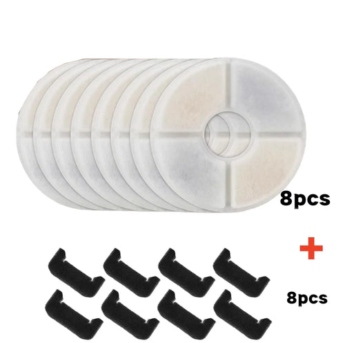 Replacement Activated Carbon Filter set 8/12pcs for Cat Water Drinking