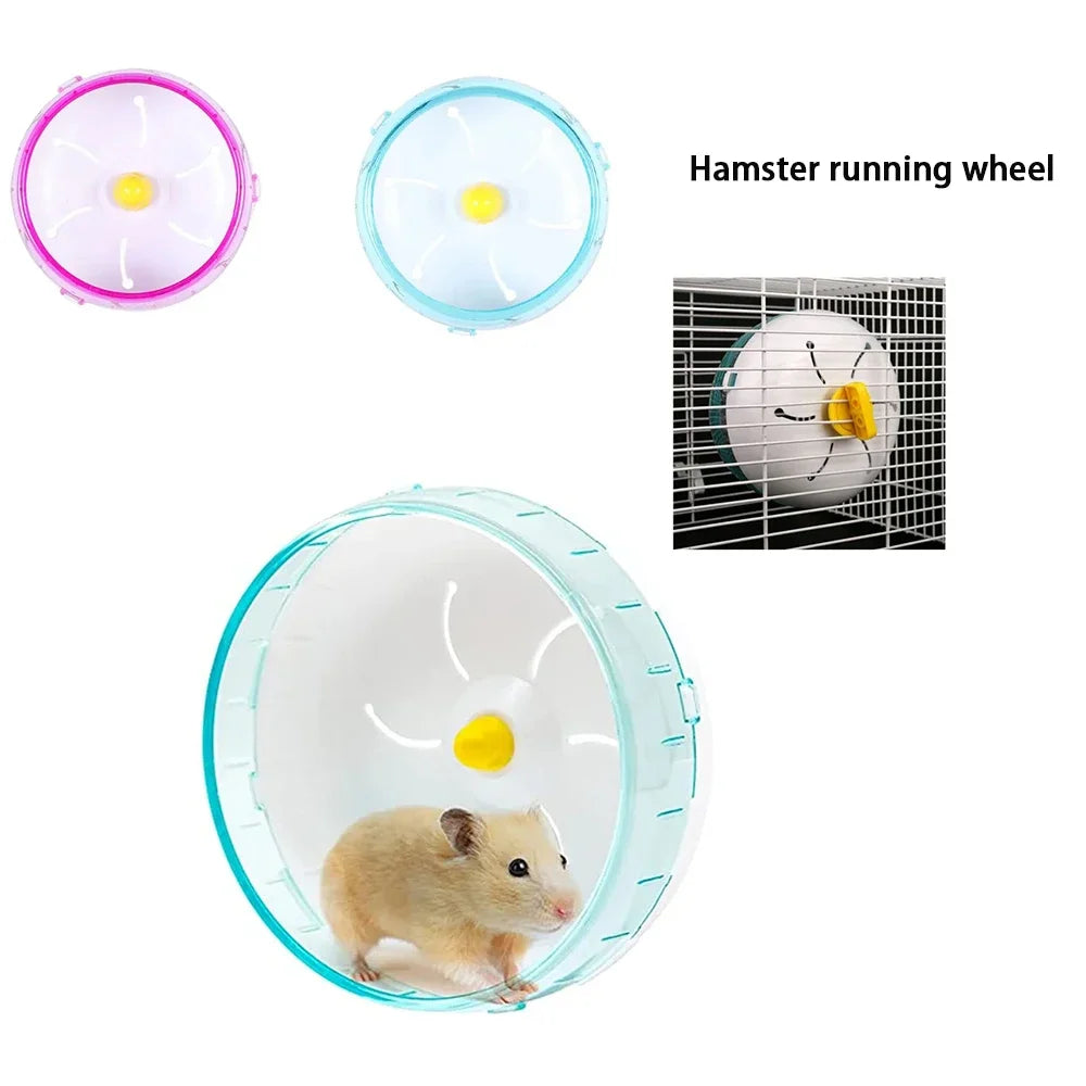 Hamster Wheel Running Disc Toy Sport Running Silent Transparent Small