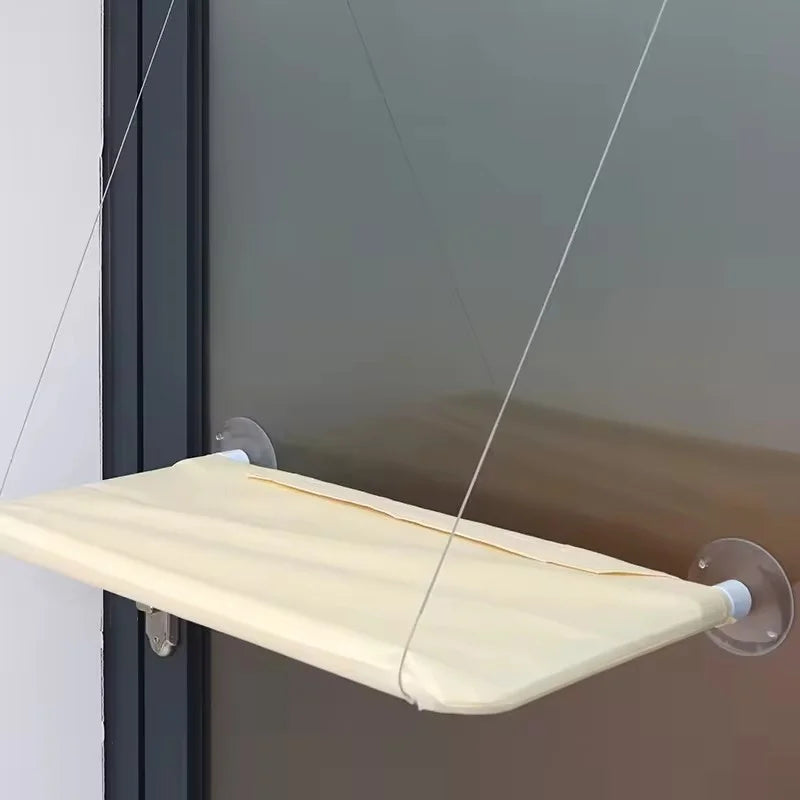 Ultra Soft Cat Window Hammock Bed Securely Mounted Space Saving Cat