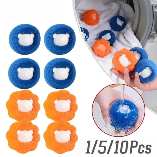 1/5/10PCS Laundry Ball Kit Reusable Washing Machine Hair Remover Ball