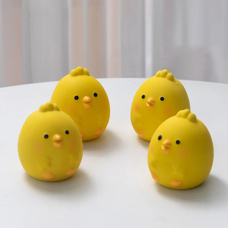 Pet Squeaky Toys Cute Chicken Dog Chewing Rubber Toy Cleaning Tooth