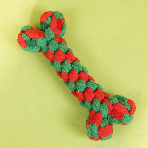Pet Cotton Rope Slipper Knot Toy For Small Dogs Interactive Chew Toy