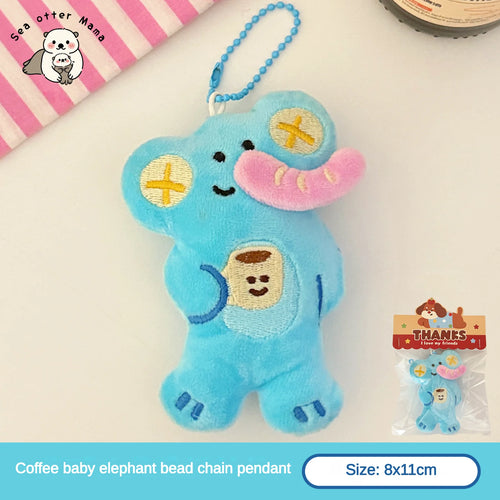 1/4 Pcs Cartoon Plush Doll Pendant Cute Pet Backpack Pendant Backpack