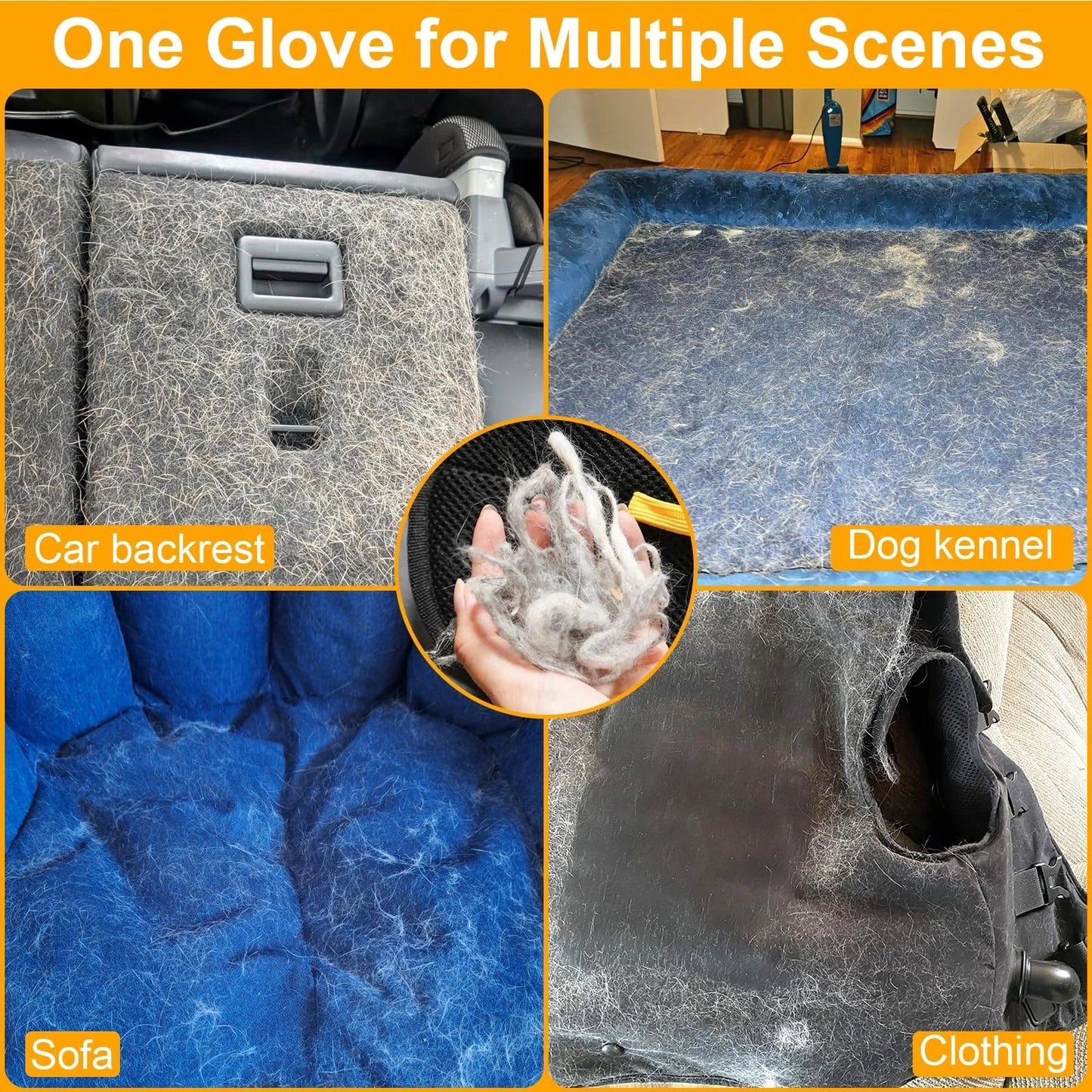 Double-Sided Pet Grooming Gloves, Cat Grooming Gloves, Pet Grooming