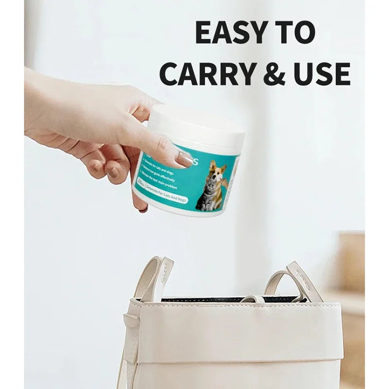 Pet Cleaning Products Eye Wipes To Remove Tear Marks Cleaning Wet