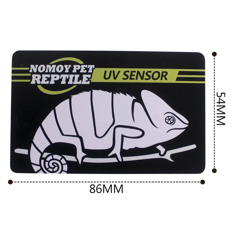 Reptile UVB Light Lamp Bulb Test Card UV Tests Paper Tester Meter Pet