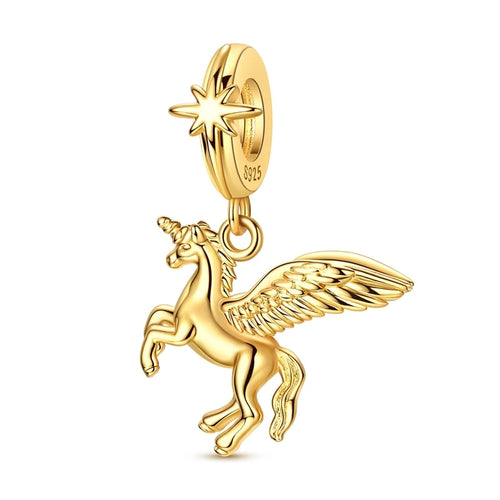 Hot 925 Sterling Silver Gold Charm Bead Pendant Cat Dog Pet Animal