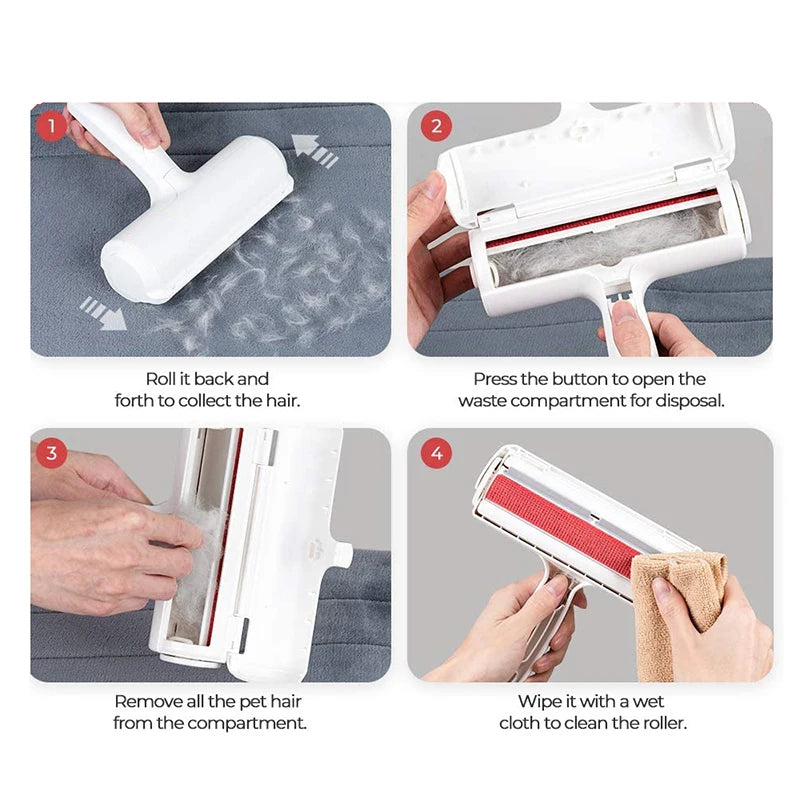 Pet Hair Removel Roller Remover Cleaning Brush Fur Removing Dog Cat