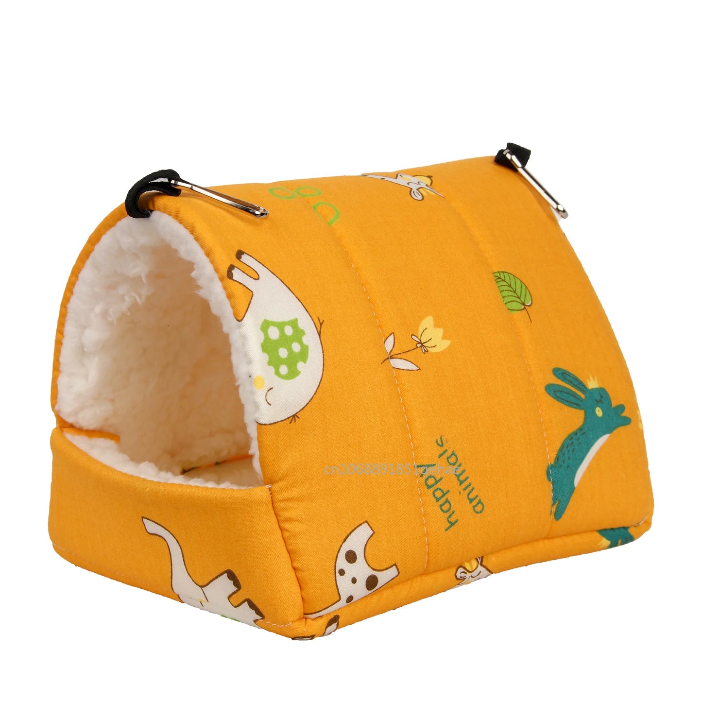 1pc Cute Print Bird Bed Mini Cage Rabbit Squirrel Mat Guinea Pig Nest