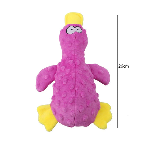 Cute Plush Duck Sound Toy Stuffed Squeaky Animal Squeak Dog Toy