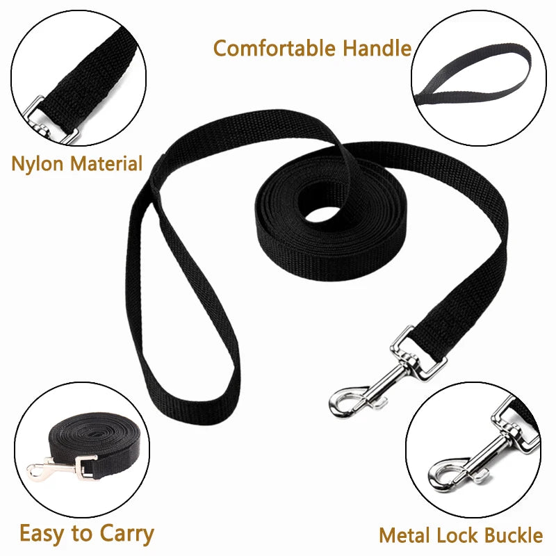 Long Strong Nylon Dog Leash 10m 15m 20m Pet Training Leash For Small