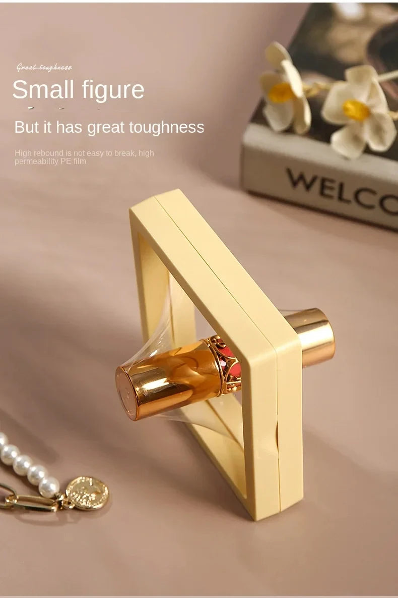 10PS Transparent Film Jewelry Packing Box Suspended Ring Earrings