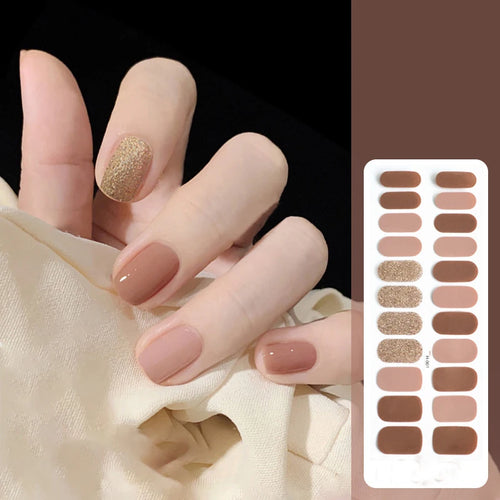 22finger Flash Sequin Nail Polish Gel Film ins Wind Waterproof Lasting