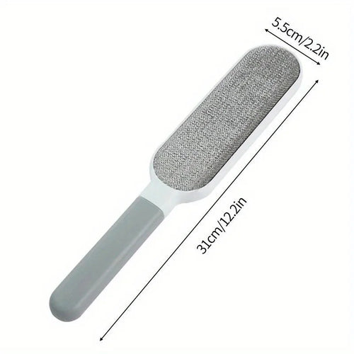 Reusable dust removal brush, double-sided pet hair remover, manual