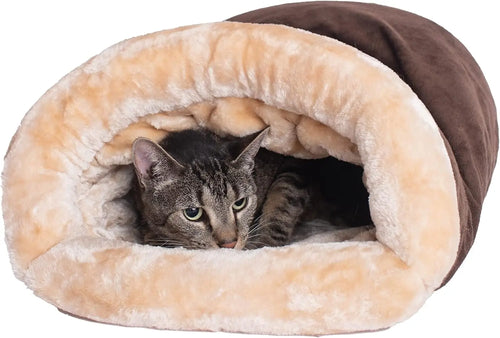 Autumn and Winter Cat Sleeping Bag Semi-enclosed Cat Nest Warm Small