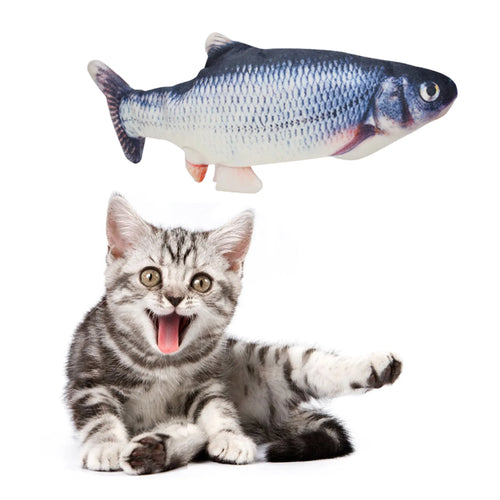 Cat Toys Fish USB Charger Fish Interactive Electric Floppy Fish Cat