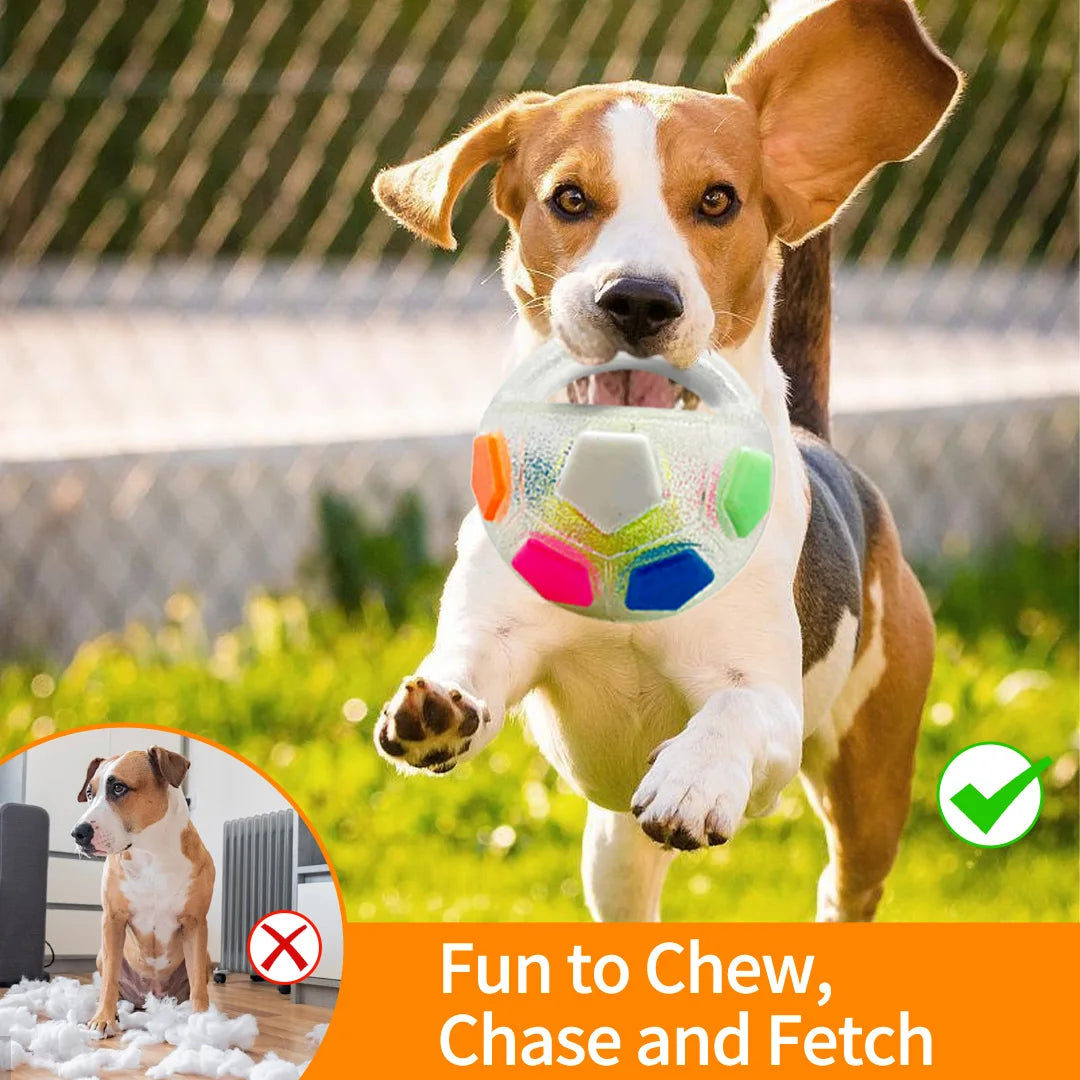New football tennis ball shaped pet dog toys, durable teething relief