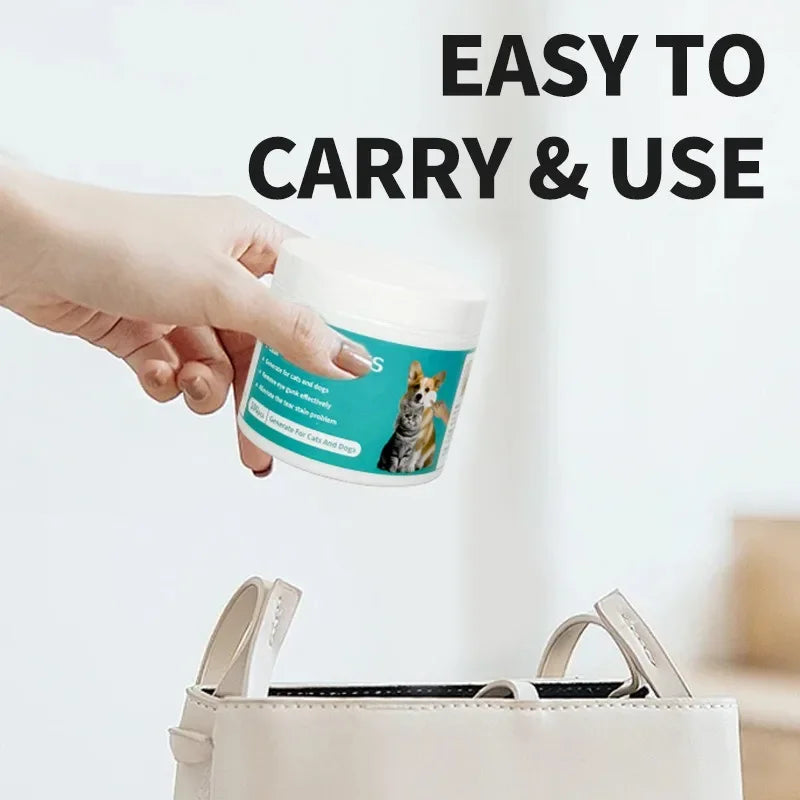 Pet Cleaning Products Eye Wipes To Remove Tear Marks Cleaning Wet
