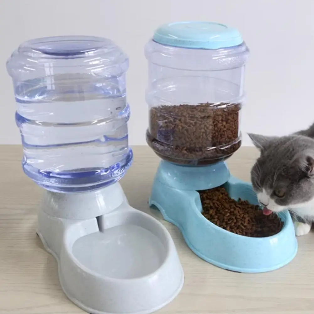 3.8L Water Fountain Drink Bowl Automatic Pet Feeder Large Cat Dog Food