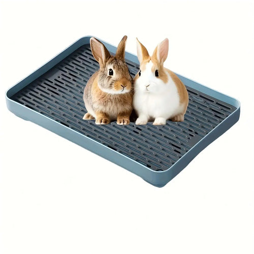 1pc Rabbit Litter Box Small Pet Toilet Tray Bunnie Corner Toilet Box