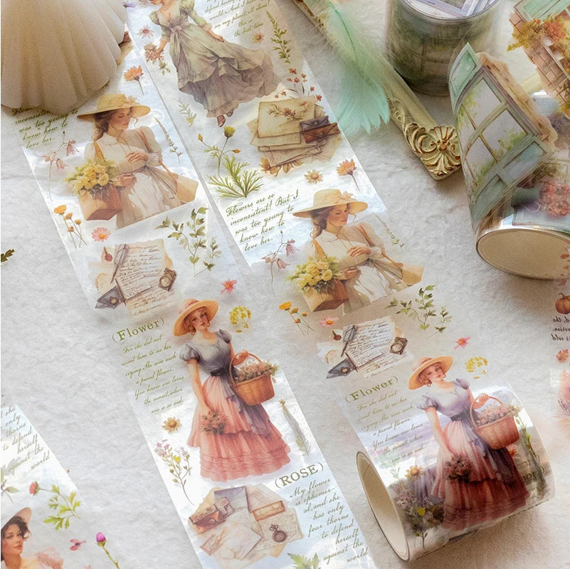 Card Lover 5cm*2m [River of Years Series] Vintage Journal Masking Tape