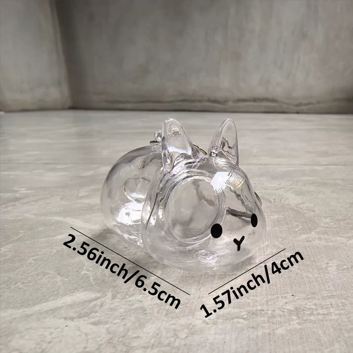 Transparent Rabbit Hair Keepsake Bottle Pet Hair Storage Capsule