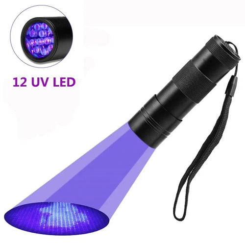 12/21/51 LED Protable UV Flashlight Black Light 395 NM Ultraviolet