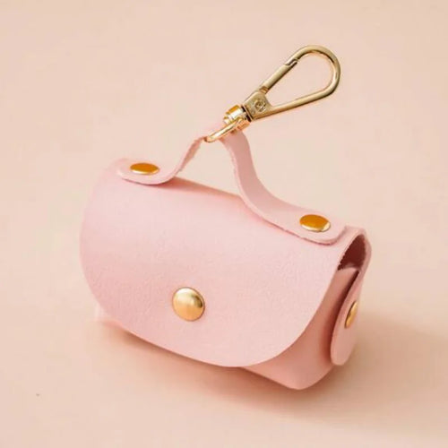 Stylish Pet Bag Holder Faux Leather Pet Poop Bag Holder with Dispenser