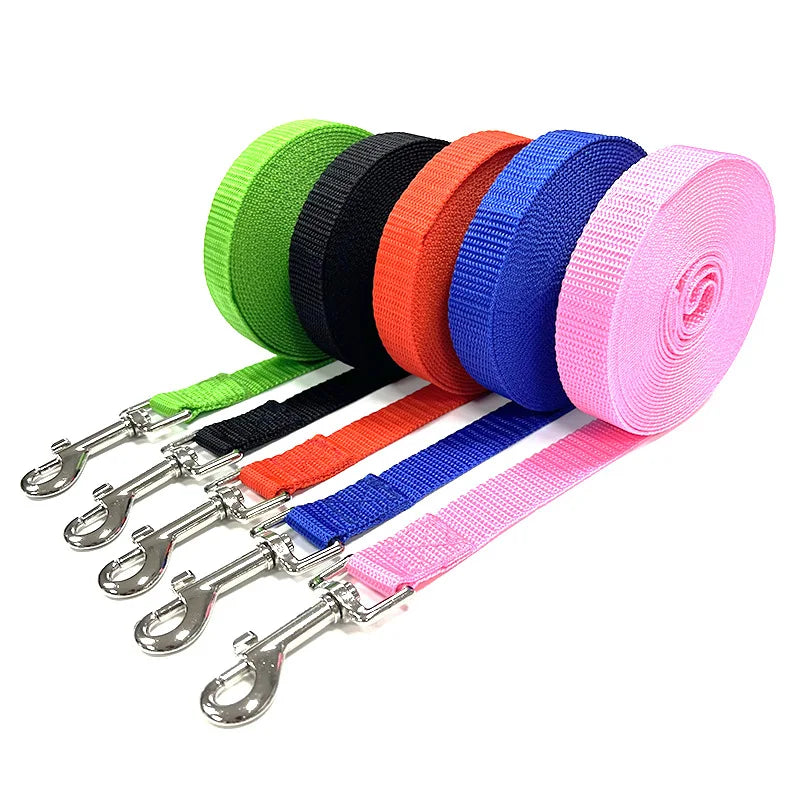 1.5M 1.8M 3M 4.5M 15M 30M Nylon Dog Training Leashes Walking Pet Leash