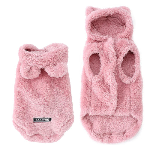 Fleece Warm Cat Costume For Winter Autumn Cute Soft Cats Clothes For