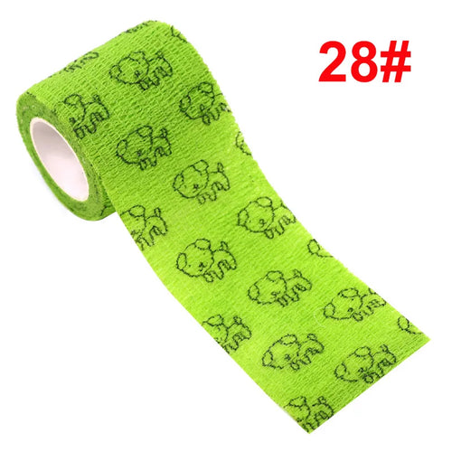 Animal Pattern Printed Self Adhesive Elastic Bandage 4.5m Sports Wrap