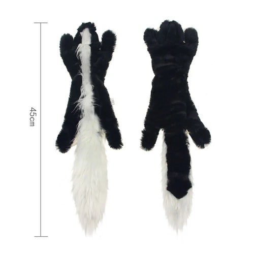 Funny Simulated Animal No Stuffing Dog Toy with Squeakers Durable