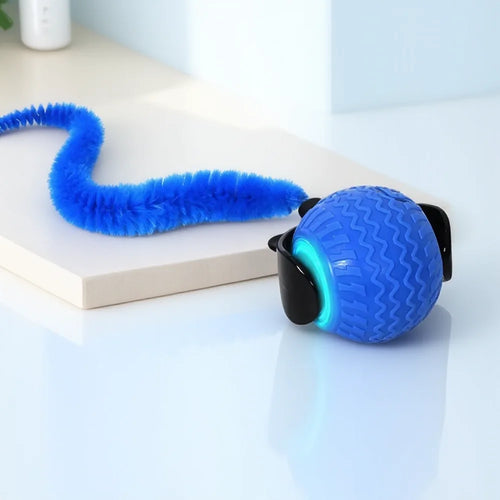 Automatic Rotating Smart LED Interactive Cat Teasing Ball Obstacle