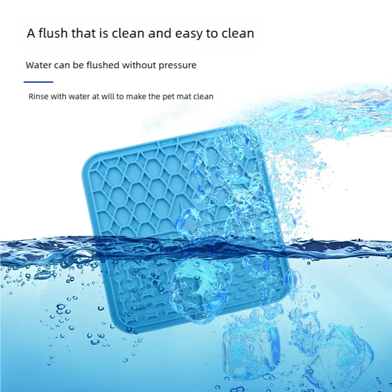 Pet Lick Silicone Mat Pet Slow Food Plate Dog Bathing Distraction
