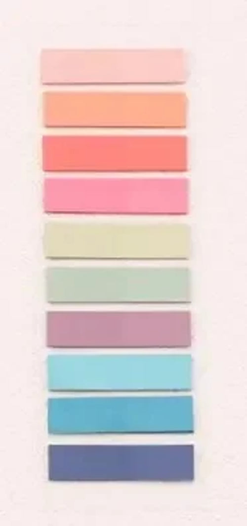 200 Sheets Morandi Transparent Fluorescent Index Tabs PET Arrow Flags