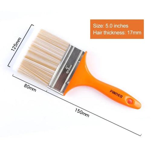 Home Improvement Wall Paint Brush PET Soft Bristle Durable Cleaning