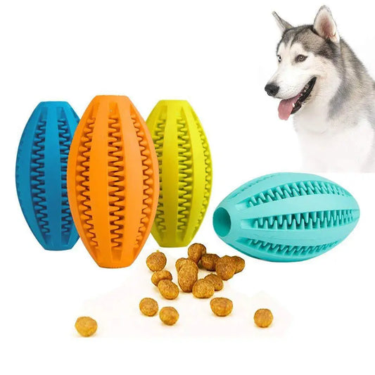 Pet Dog Chew Toys Teeth Cleaning Snack Ball Pet Dog Toy Ball Natural