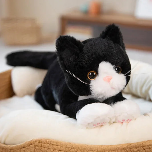 47CM Cute Simulated Cat Doll Plush Toy Stuffed Soft Animal Plush white