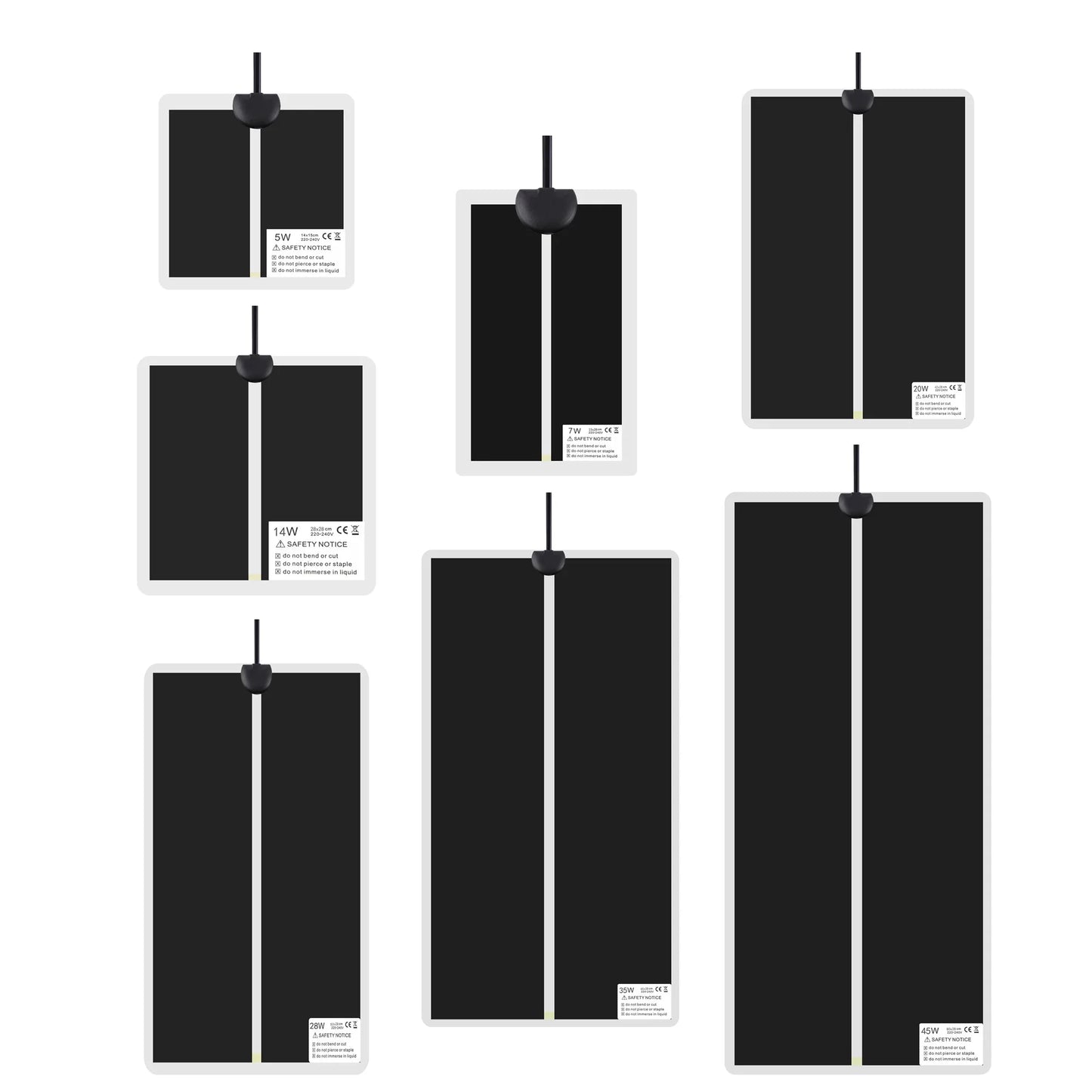 5-45W Reptiles Heat Mat Terrarium Climbing Pet Heating Warm Pads