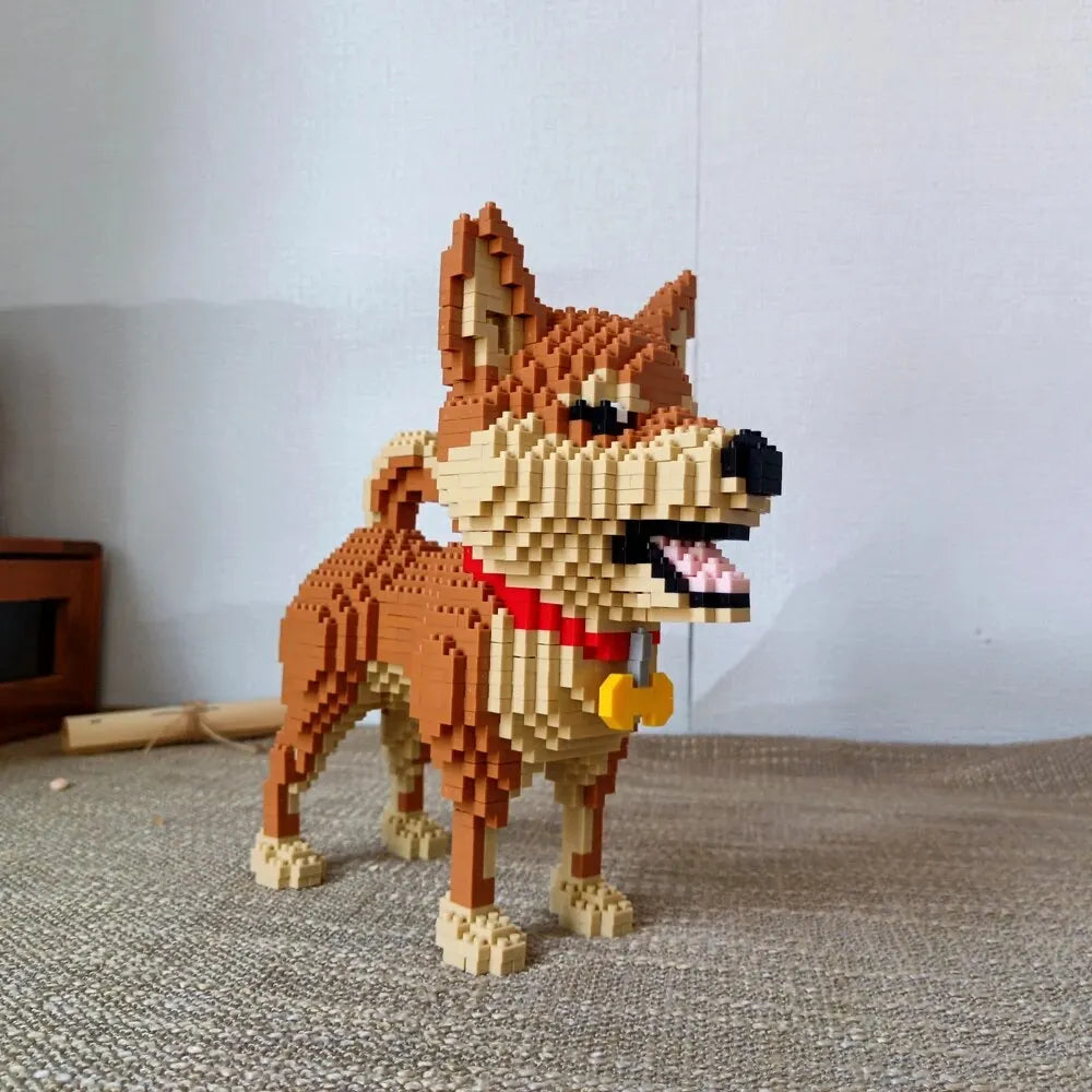 Charming Shiba Inu or Black Cat Building Block Kit (in bag) Delightful
