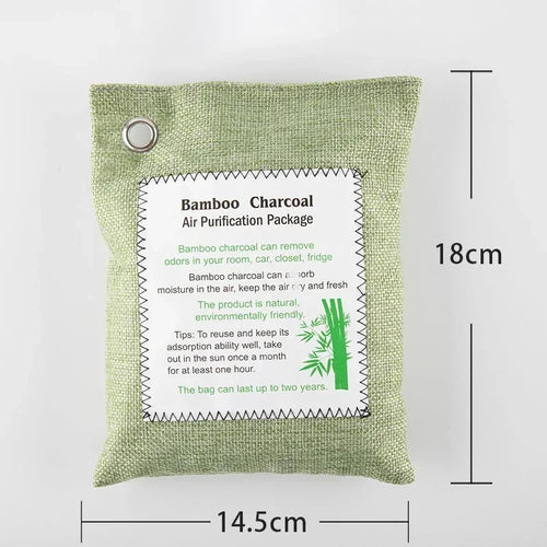 1PC Bamboo Charcoal Air Purifying Bag, 200g Natural Air Freshener Bags