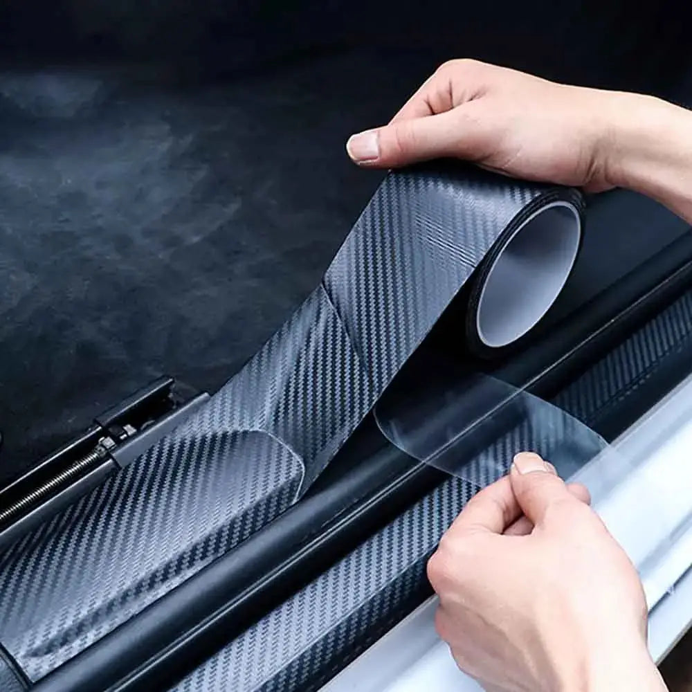 Nano Carbon Fiber Car Body Film DIY Paste Protector Strip Car Door