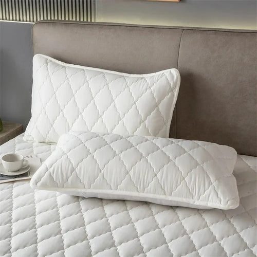 1/2 Pieces Waterproof Pillowcase Anti Stain Machine Washable Pillow