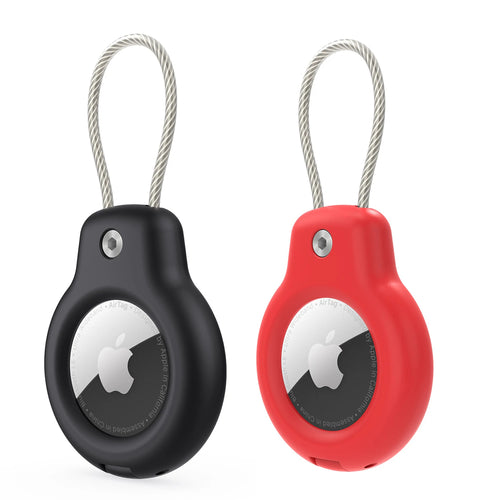 For Apple Airtag Case Hard Plastics Holder Anti-Loss Keychain With