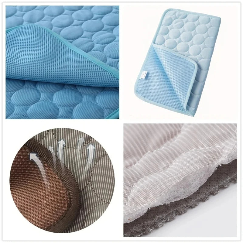 Summer Dog Cooling Mat Pet Cold Bed Extra Large for Small Big Dogs Pet