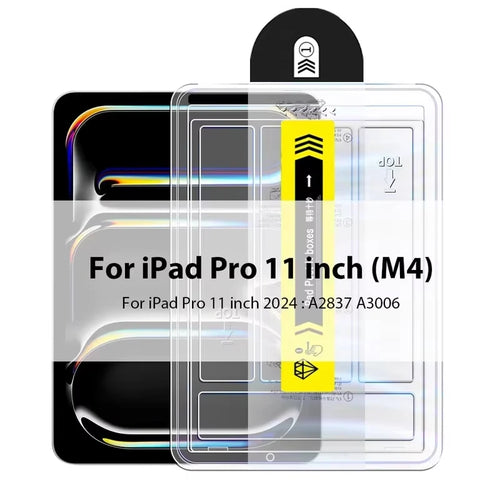 2pcs Easy to Install HD Tempered Glass Screen Protector For iPad Pro