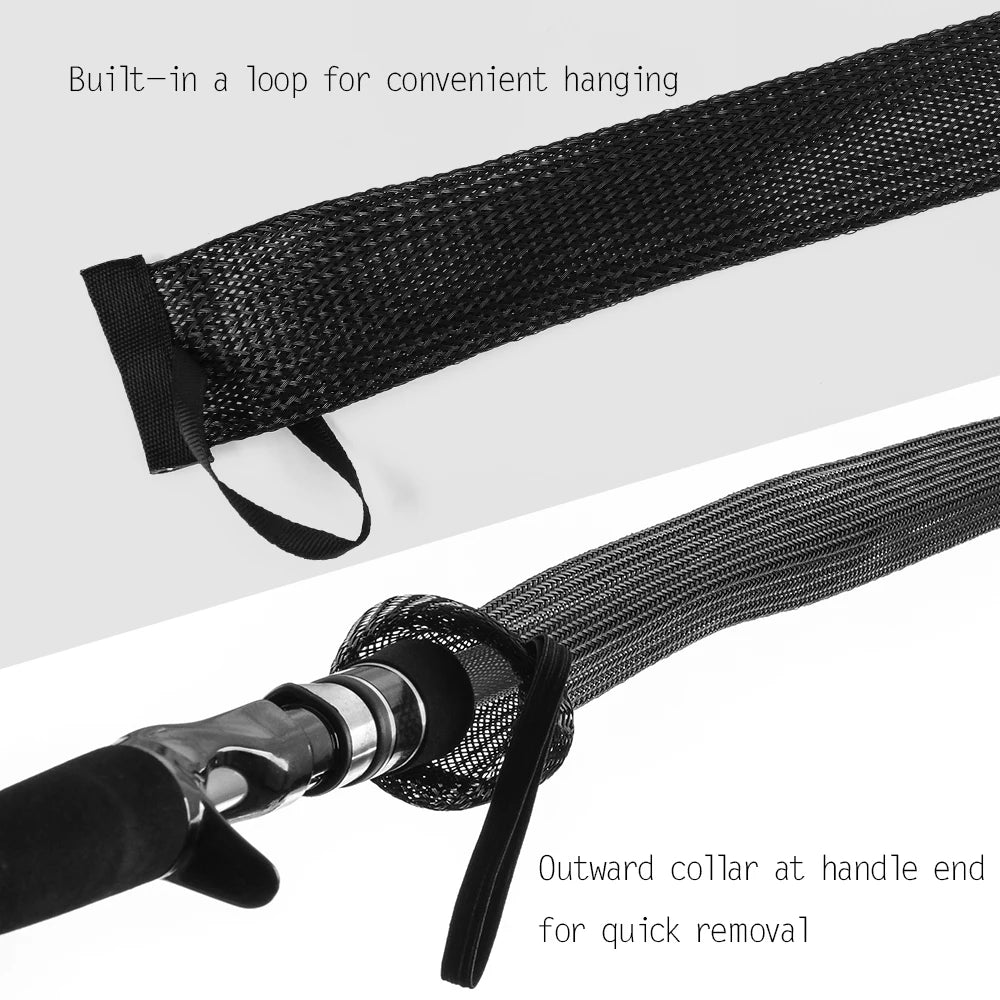 Fishing Rod Cover Spinning Rod Sleeve Cover Fishing Pole Sock Pole