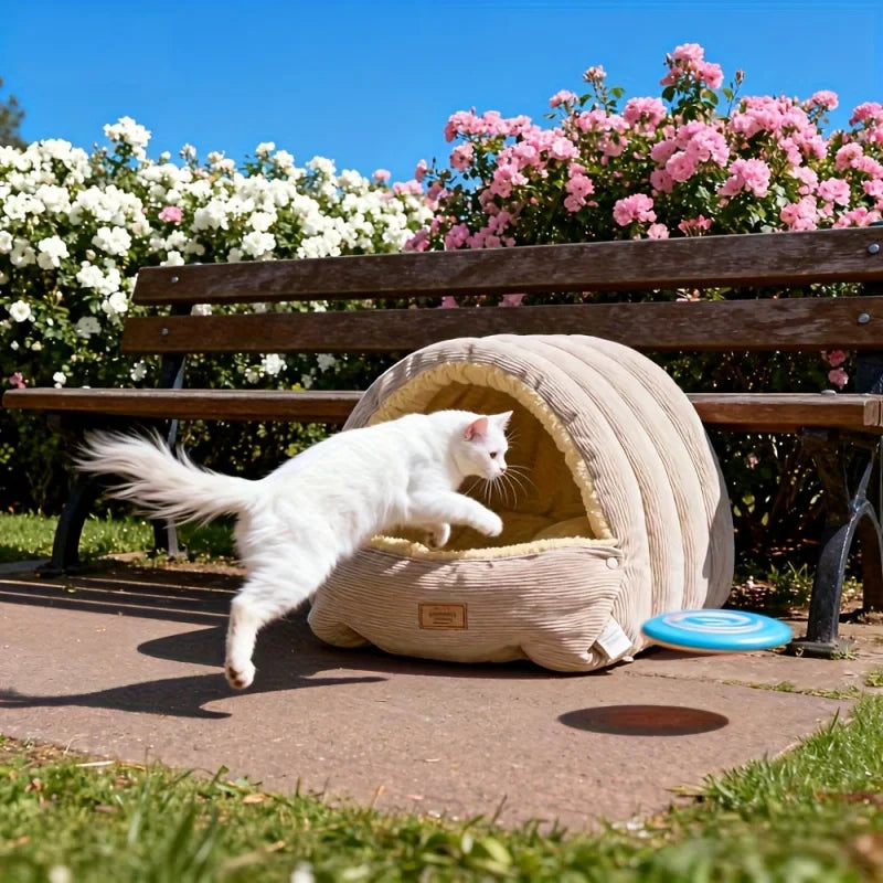 Winter Warm Cat Bed Warm Pet House Pet Sleeping Nest Thickening Warmth